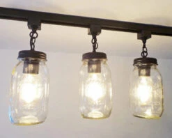 Mason Jar TRACK LIGHTING New Quart Single -The Lamp Goods Mason Jar Track Lighting 4 18365.1425044507.1280.1280