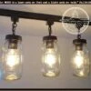 Mason Jar TRACK LIGHTING New Quarts Chain Trio -The Lamp Goods Mason Jar Track Lighting Fixture CEiling Mount New quarts 019a517b 47f1 40f9 8dc6 ec42fd60c165