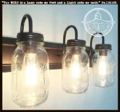 Mason Jar Bathroom Vanity Light -The Lamp Goods Mason Jar Vanity Bar Trio New Quart Lighting Fixture by Lamp Goods Farmhouse Rustic Light Ball Wall Sconce Barn 4 7140c951 7d80 4e1d abd3 bcebfbfe47f7
