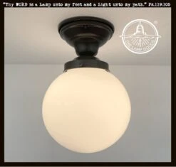 Modern 8" GLOBE Ceiling Light
