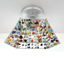 Multi-Colored Boho Handcrafted Ceiling Light -The Lamp Goods Multi coloredbohemianceilinglightfixture 1