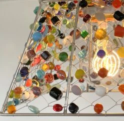 Multi-Colored Boho Handcrafted Ceiling Light -The Lamp Goods Multi coloredbohemianceilinglightfixture 5