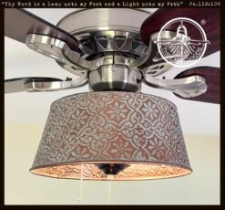 Ornate Copper Ceiling Fan Light Kit Makeover Replacement