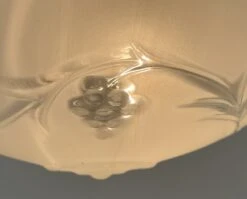 Mid Century Ceiling Light Farmhouse Fixture -The Lamp Goods QualityFrostandClearFloralMidCenturylowDomeceilingLightFixture 1