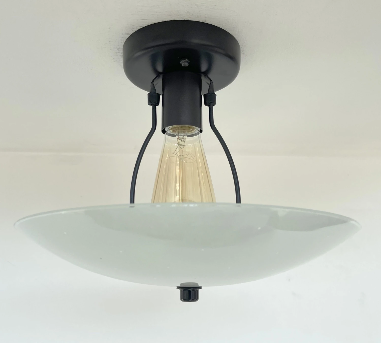 Retro Mid Century Glass Ceiling Light 9 Retro Mid Century Glass Ceiling Light - Image 7