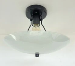 Retro Mid Century Glass Ceiling Light 20 Retro Mid Century Glass Ceiling Light -The Lamp Goods RetroMidCenturyceilinglightblack 3