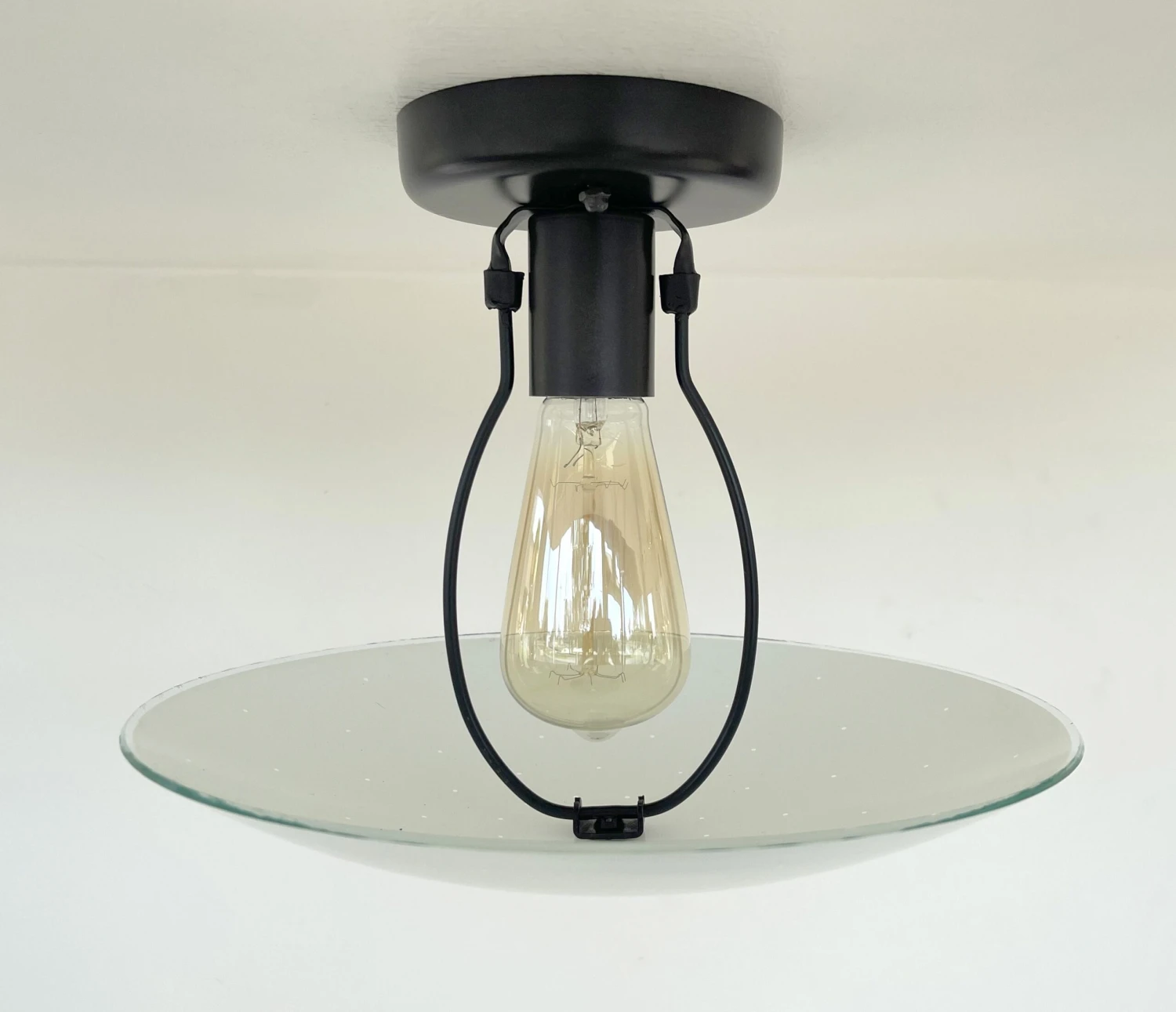 Retro Mid Century Glass Ceiling Light 13 Retro Mid Century Glass Ceiling Light - Image 11