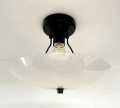 Retro Mid Century Glass Ceiling Light 17 Retro Mid Century Glass Ceiling Light -The Lamp Goods RetroMidCenturyceilinglightblack 9