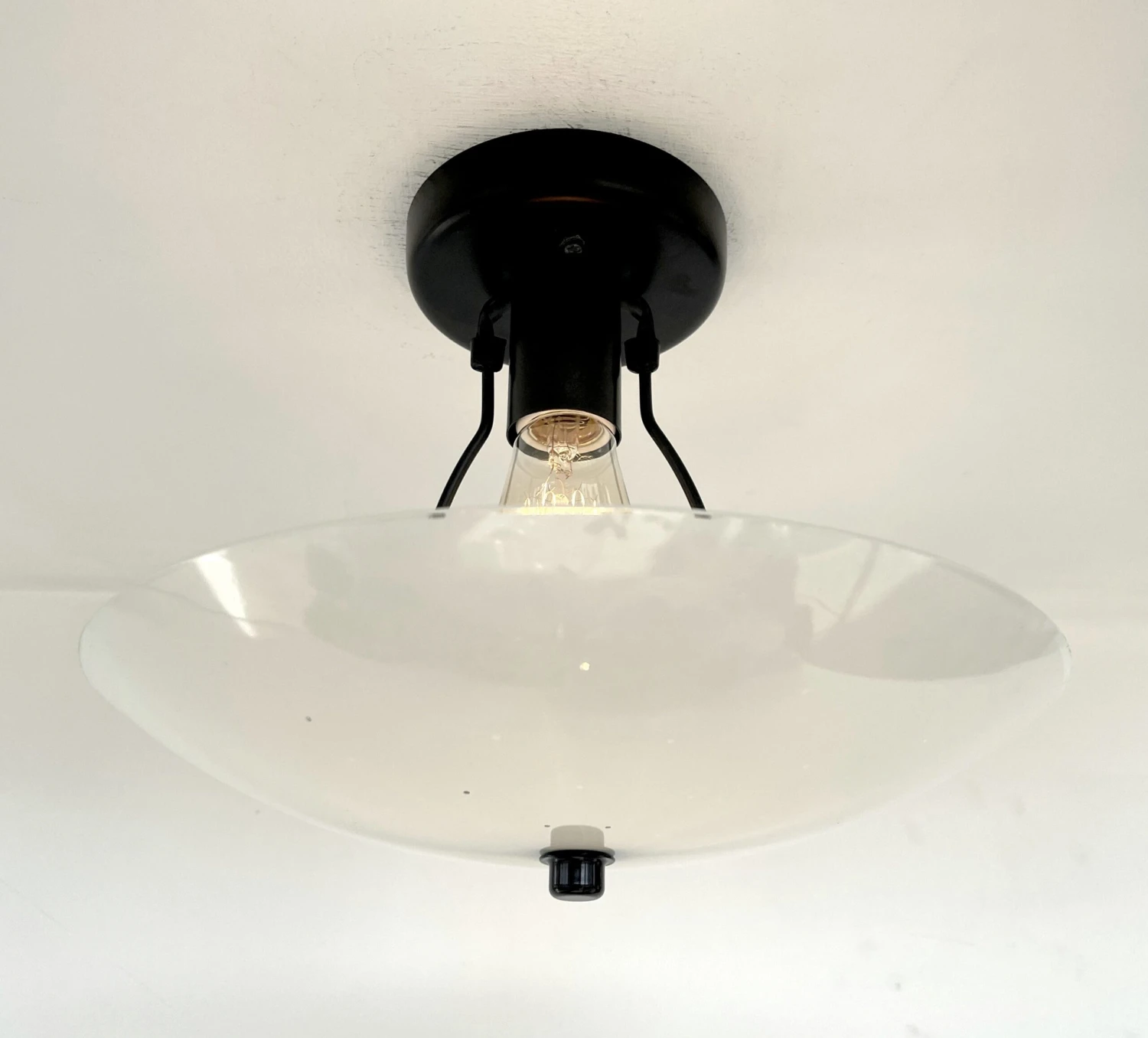 Retro Mid Century Glass Ceiling Light 7 Retro Mid Century Glass Ceiling Light - Image 5