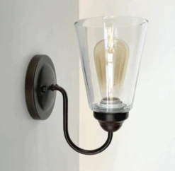 Heavy Modern Farmhouse Clear Glass Wall Sconce Light Fixture Shade 15 Heavy Modern Farmhouse Clear Glass Wall Sconce Light Fixture Shade -The Lamp Goods ScreenShot2024 08 07at12.21.27PM