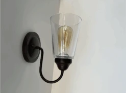 Heavy Modern Farmhouse Clear Glass Wall Sconce Light Fixture Shade 17 Heavy Modern Farmhouse Clear Glass Wall Sconce Light Fixture Shade -The Lamp Goods ScreenShot2024 08 07at12.21.45PM
