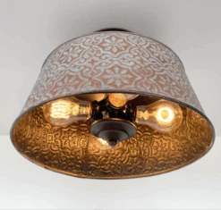 Ornate Copper Farmhouse Ceiling Light - 4 Bulb -The Lamp Goods ScreenShot2024 08 15at2.16.24PM