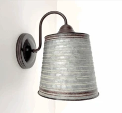 Corrugated Rustic Barn Metal Farmhouse Wall Light Fixture -The Lamp Goods ScreenShot2024 08 15at2.33.28PM
