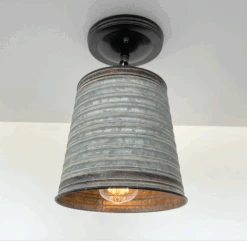 Corrugated Barn Metal Galvanized Rustic Pendant Light -The Lamp Goods ScreenShot2024 08 15at2.41.38PM