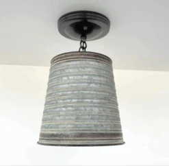 Corrugated Barn Metal Galvanized Rustic Pendant Light -The Lamp Goods ScreenShot2024 08 15at2.41.53PM