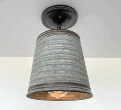 Corrugated Barn Metal Galvanized Rustic Pendant Light -The Lamp Goods ScreenShot2024 08 15at2.42.13PM
