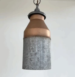 Rustic COPPER Farmhouse MILK CAN Barn Pendant Light Fixture -The Lamp Goods Screen Shot 2024 08 29 at 2.37.18 PM
