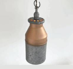 Rustic COPPER Farmhouse MILK CAN Barn Pendant Light Fixture -The Lamp Goods Screen Shot 2024 08 29 at 2.37.46 PM