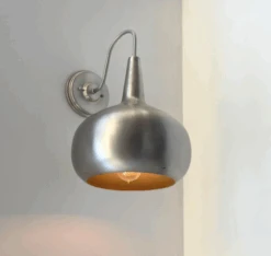 Polished Steel LARGE MODERN Wall Sconce Light Fixture -The Lamp Goods Screen Shot 2024 10 22 at 1.41.39 PM
