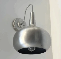 Polished Steel LARGE MODERN Wall Sconce Light Fixture -The Lamp Goods Screen Shot 2024 10 22 at 1.41.47 PM