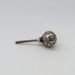 Silver Floral Ball Knob(Silver Floral Ball Knob) -The Lamp Goods Silver Floral Ball Knob 5
