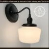 Small Schoolhouse Antique Milk Glass Wall Sconce Light -The Lamp Goods SmallSchoolhouseAntiqueMilkGlassWallSconceLight petite