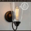 Heavy Modern Farmhouse Clear Glass Wall Sconce Light Fixture Shade