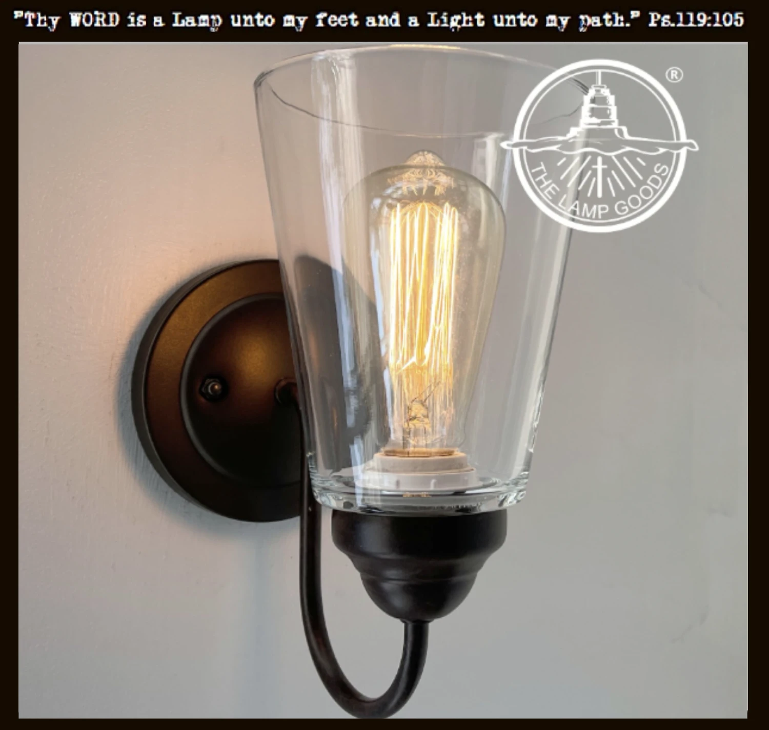 Heavy Modern Farmhouse Clear Glass Wall Sconce Light Fixture Shade 3 Heavy Modern Farmhouse Clear Glass Wall Sconce Light Fixture Shade