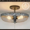 Industrial Farmhouse Screen Flush Mount Ceiling Light -The Lamp Goods Untitleddesign 2024 03 26T124636.897