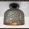 Verde Green And Copper Metal Dome Ceiling Light