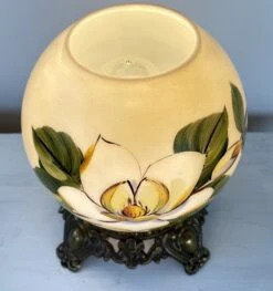 GORGEOUS Hand Painted VICTORIAN Antique Table Lamp -The Lamp Goods WaterLilyVictorianTableLampAntique 4