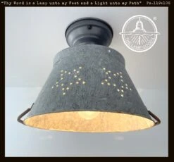 Weathered Farmhouse STAR Ceiling Light