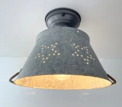 Weathered Farmhouse STAR Ceiling Light -The Lamp Goods WeatheredStarCeililngLightFixture 7