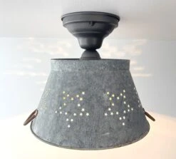 Weathered Farmhouse STAR Ceiling Light -The Lamp Goods WeatheredStarCeililngLightFixture 8