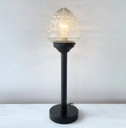 Antique Glass Table Lamp - Tall -The Lamp Goods acornantiqueglasstablelamp 2