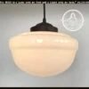 Acorn Schoolhouse Pendant Light -The Lamp Goods acornmilkglasspendanthanging