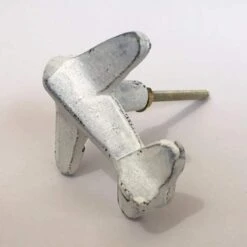 White Metal Airplane Knob(Airplane Metal Knob) 19 White Metal Airplane Knob(Airplane Metal Knob) -The Lamp Goods airplane metal knob knobs and pulls drawer cabinet knobs and pulls sku 2