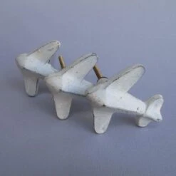 White Metal Airplane Knob(Airplane Metal Knob) 14 White Metal Airplane Knob(Airplane Metal Knob) -The Lamp Goods airplane metal knob knobs and pulls drawer cabinet knobs and pulls sku 3