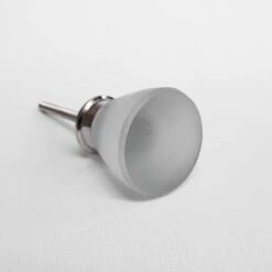 Beach Glass Knob -Frosted White(Beach Glass Clear Frosted Cabinet Knobs And Pulls)