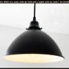 Large Black Enamel Farmhouse Pendant Light -The Lamp Goods blacklargeenamelhangingpendantlighting