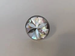 Mother Of Pearl Black Lotus(Mother Of Pearl Black Lotus) -The Lamp Goods blackmotherofpearlknob3