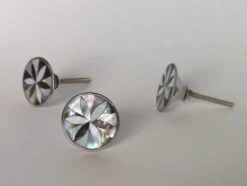 Mother Of Pearl Black Lotus(Mother Of Pearl Black Lotus) -The Lamp Goods blackmotherofpearlknob6