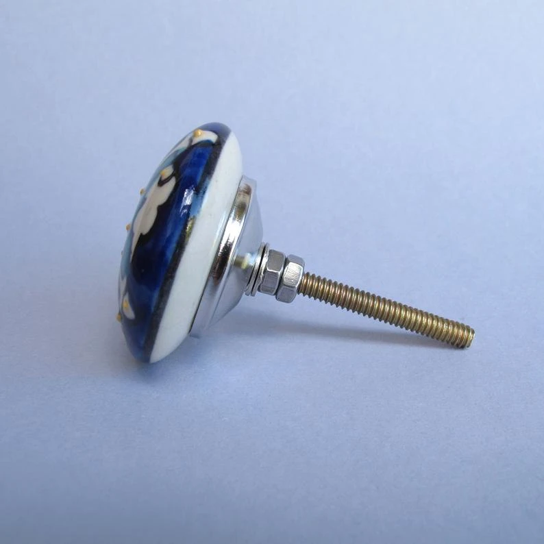 Hand-Painted Blue Knob(Hand Painted Blue Knob) 5 Hand-Painted Blue Knob(Hand Painted Blue Knob) - Image 3