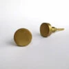 Brass Circle Knob(Brass Cylinder Modern Cabinet Knobs And Pulls) -The Lamp Goods brass circle knob knobs and pulls drawer cabinet knobs and pulls sku