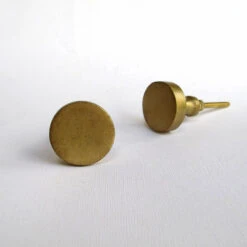 Brass Circle Knob(Brass Cylinder Modern Cabinet Knobs And Pulls)