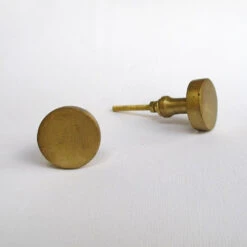 Brass Circle Knob(Brass Cylinder Modern Cabinet Knobs And Pulls) -The Lamp Goods brass circle knob knobs and pulls drawer cabinet knobs and pulls sku 5