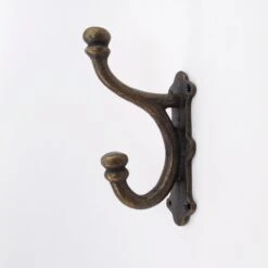 Cast Iron Double Hook(Cast Iron Double Hook) -The Lamp Goods bronzedoublehook1