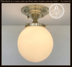 BRASS Modern Ceiling Light Schoolhouse Flush Mount