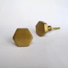 Brushed Brass Hexagon Knob(Brushed Brass Hexagon Modern Cabinet Knobs And Pulls) -The Lamp Goods brushed brass hexagon knob knobs and pulls drawer cabinet knobs and pulls sku