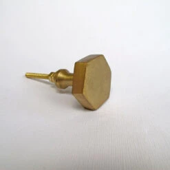 Brushed Brass Hexagon Knob(Brushed Brass Hexagon Modern Cabinet Knobs And Pulls) 7 Brushed Brass Hexagon Knob(Brushed Brass Hexagon Modern Cabinet Knobs And Pulls) -The Lamp Goods brushed brass hexagon knob knobs and pulls drawer cabinet knobs and pulls sku 3